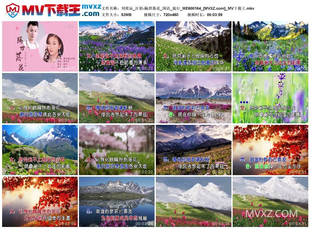 刘奕辰_汪铂-隔世落花_国语_流行_ME600164